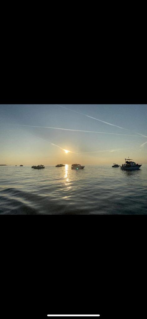 Concours Canne d'or départ des bateaux J-J